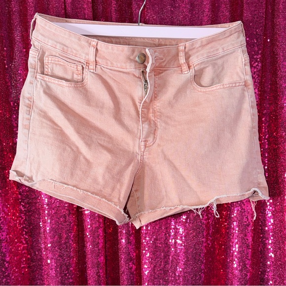 American Eagle Outfitters Pants - Women's American Eagle Blush Pink Denim Cutoff Shorts